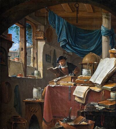 Painting - A Scholar in his Study - Thomas Wyjck