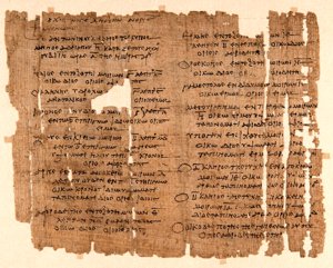 Papyrus with Greek Horoscope