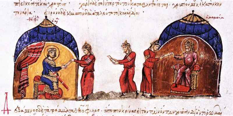 Al-Ma'mun sends an envoy to Byzantium, 9th century